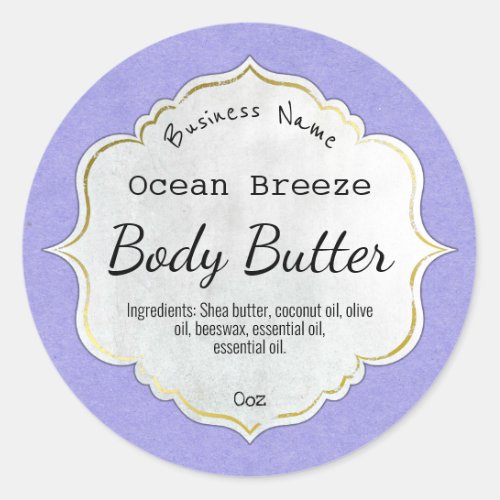 Blue Ocean Breeze Vintage Frame Product Labels