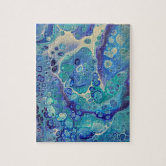 Blue ocean bubbles jigsaw puzzle