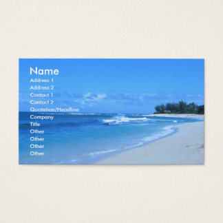 business card template ocean free download