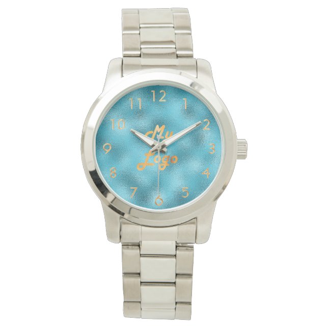Blue ocean custom logo image business watch (Front)