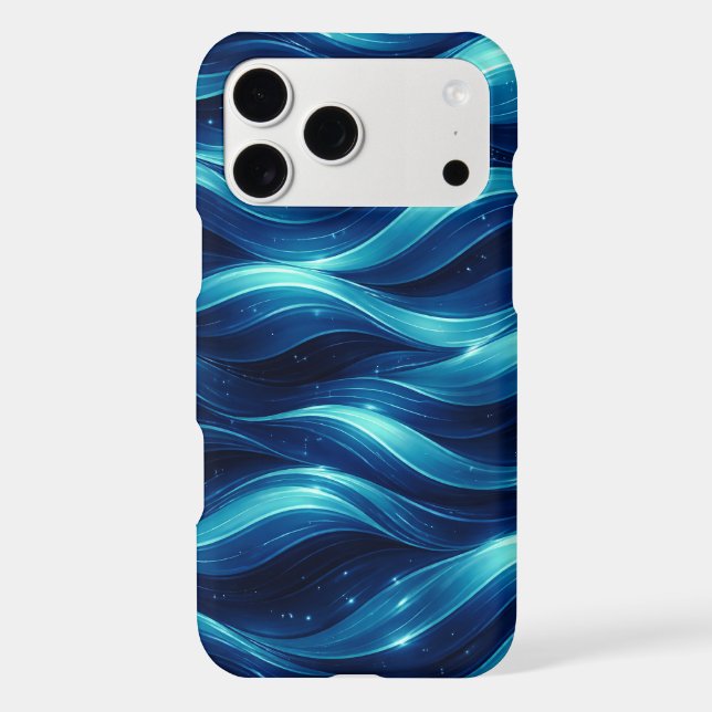 Blue Ocean Fluid Wave Pattern Phone Case (Back)