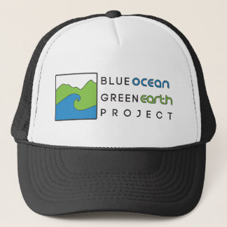 Blue Ocean Green Earth Project Black Trucker Hat