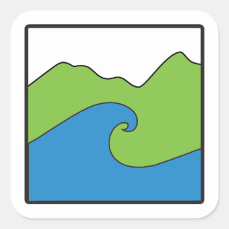 Blue Ocean Green Earth Project Large Sticker