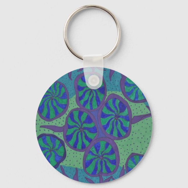 Blue Ocean Groove Keychain (Front)