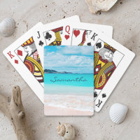 Blue Ocean Hawaii Tropical Sandy Beach Photo Name