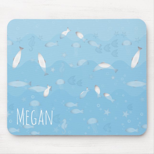 Blue Ocean Mouse Pad (Front)