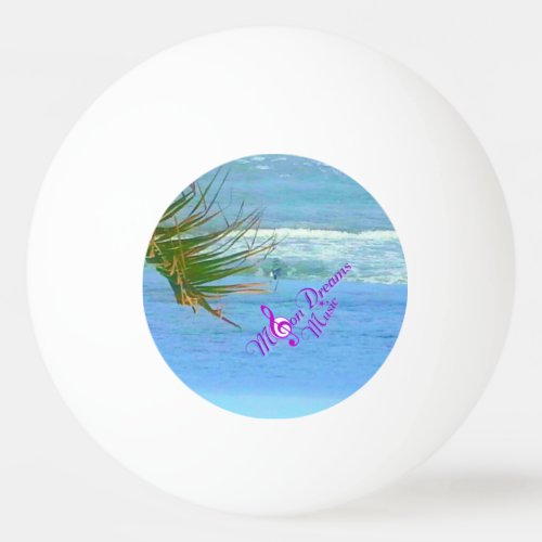 Blue ocean Pink Pong Ball