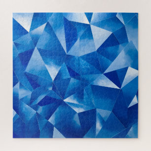Blue Ocean Prism Polygonal Jigsaw Puzzle