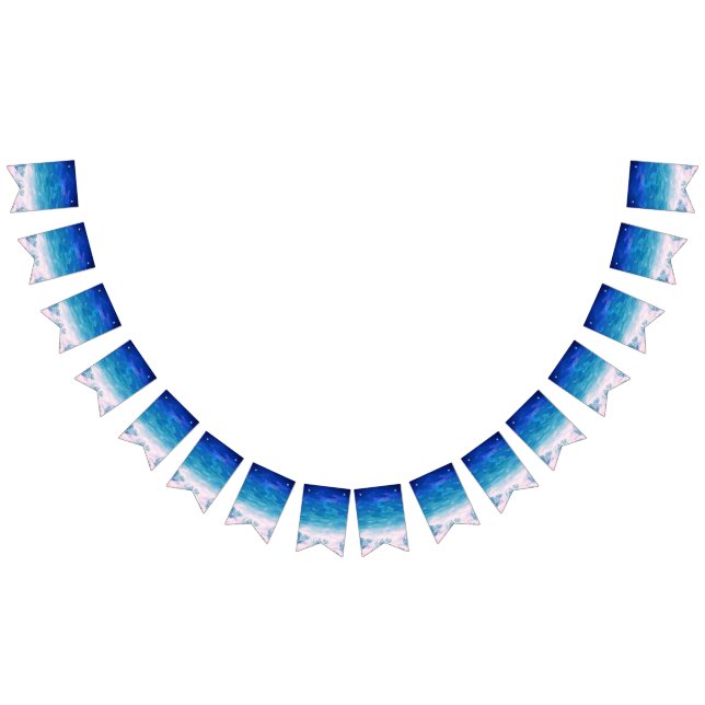 Blue Ocean Sea Beach Bunting Flags (All)