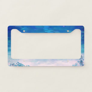 Blue Ocean Sea Beach License Plate Frame