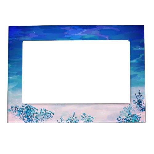 Blue Ocean Sea Beach Magnetic Frame