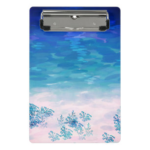 Blue Ocean Sea Beach Mini Clipboard