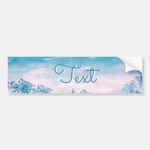 Blue Ocean Sea Beach Personalized Bumper Sticker