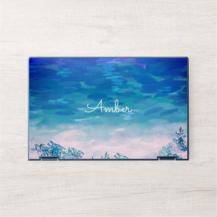 Blue Ocean Sea Beach Personalized HP Laptop Skin