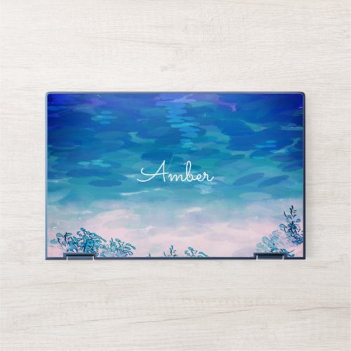 Blue Ocean Sea Beach Personalized HP Laptop Skin