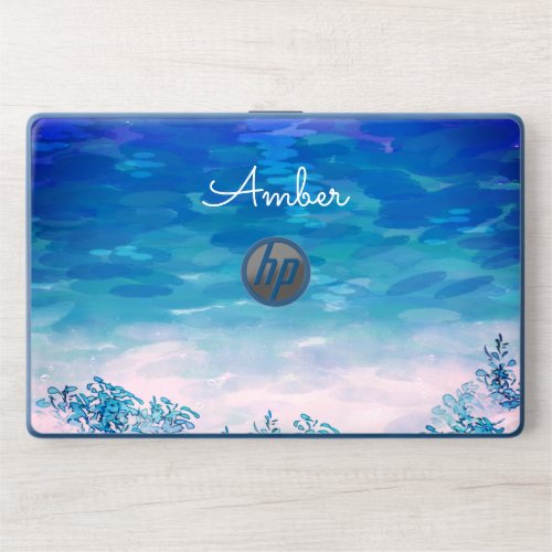 Blue Ocean Sea Beach Personalized HP Laptop Skin