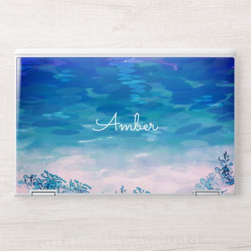 Blue Ocean Sea Beach Personalized HP Laptop Skin