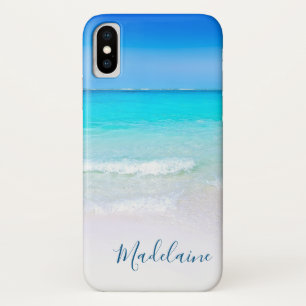 Blue Ocean Sea Sky Vacation Travel iPhone X Case