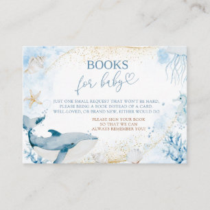 Blue Ocean Sea You Soon Summer Books for Baby Enclosure Card
