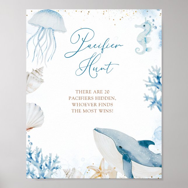 Blue Ocean Sea You Soon Summer Hunt Poster (Front)