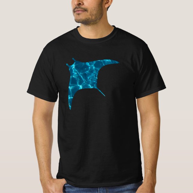 Blue Ocean Stingray T-Shirt (Front)