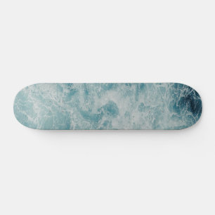 Blue Ocean Summer Beach Waves Skateboard