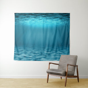 Blue Ocean Underwater World Tapestry