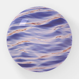 Blue Ocean Water Abstract Paperweight