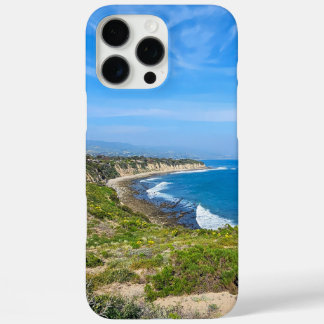 Blue ocean water along the coastline at Poine Dume iPhone 16 Pro Max Case