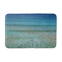 Blue Ocean Water Bath Mat Rug