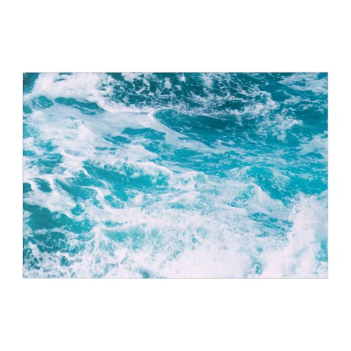 Blue Ocean Waves  Acrylic Print