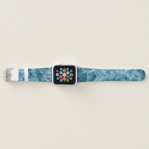  Blue Ocean Waves Apple Watch Band