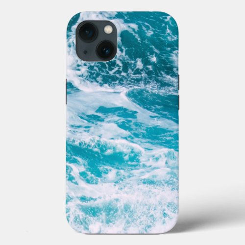 Blue Ocean Waves  iPhone 13 Case