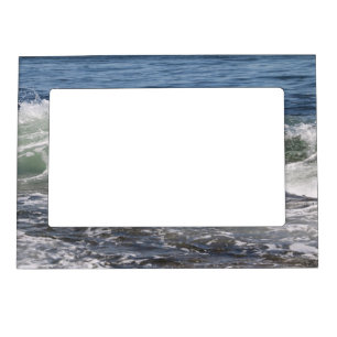 Blue Ocean Waves Coastal Magnetic Frame