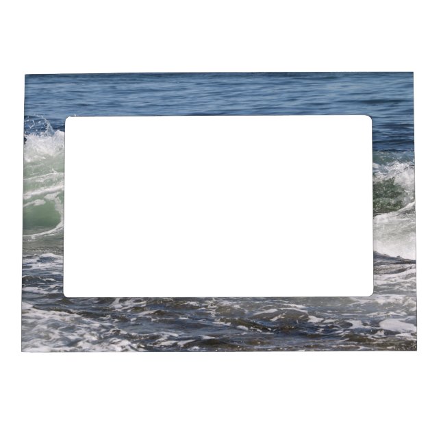 Blue Ocean Waves Coastal Magnetic Frame (Front)