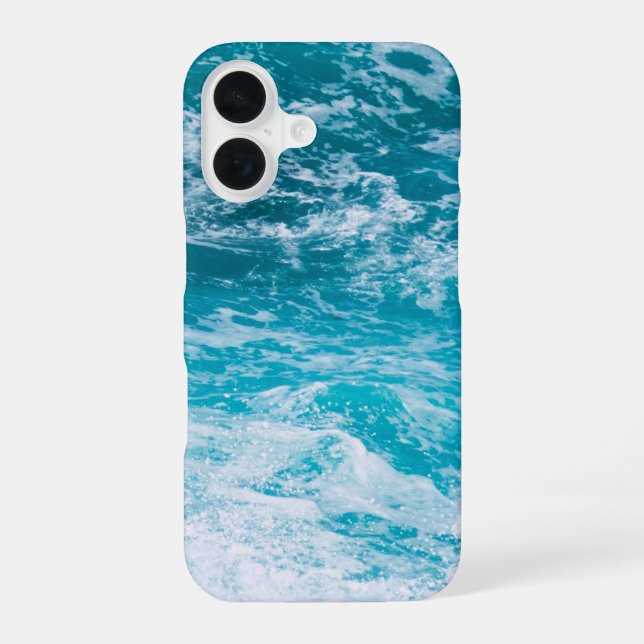 Blue Ocean Waves Iphone Case (Back)