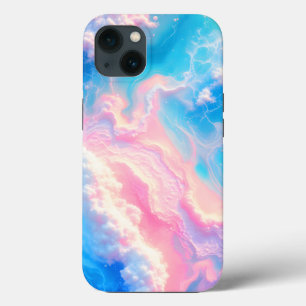Blue Ocean Waves Pink Summer Sea Beach Turquoise iPhone 13 Case