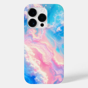 Blue Ocean Waves Pink Summer Sea Beach Turquoise  Case-Mate iPhone 14 Pro Case