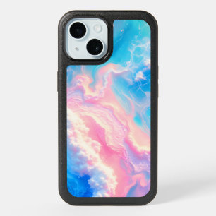 Blue Ocean Waves Pink Summer Sea Beach Turquoise iPhone 15 Case