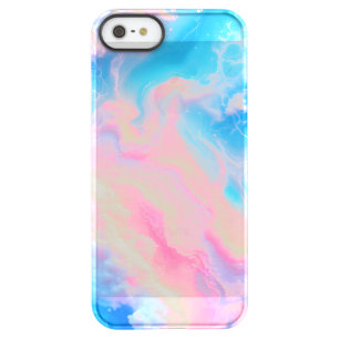 Blue Ocean Waves Pink Summer Sea Beach Turquoise Permafrost iPhone SE/5/5s Case
