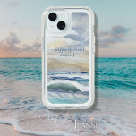 Blue Ocean Waves Sea Happiness in Waves Watercolor iPhone 15 Case<br><div class="desc">"Happiness comes in waves, " saying can be customized to your name or favorite message. Watercolor painted "Windswept Seas" collection artwork captures the peace and the power of the ocean. Take a piece of your happy place with you wherever you go! Created by internationally licensed artist and designer, Audrey Jeanne...</div>