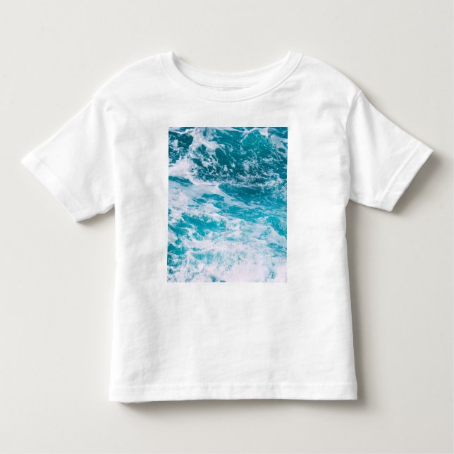 Blue Ocean Waves Toddler T-shirt (Front)