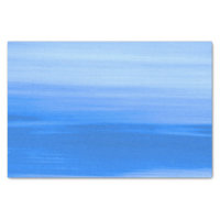 Blue ocean waves with shades of blue tissue paper