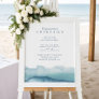Blue Ocean Wedding Signature Cocktail Menu Sign
