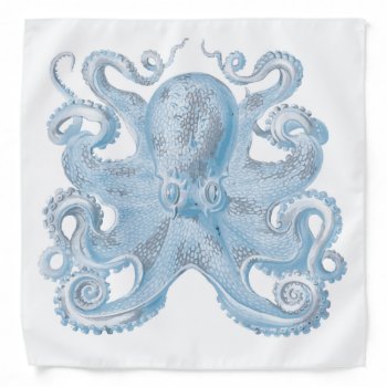 Blue Octopus Bandana by haeckel_inspired at Zazzle