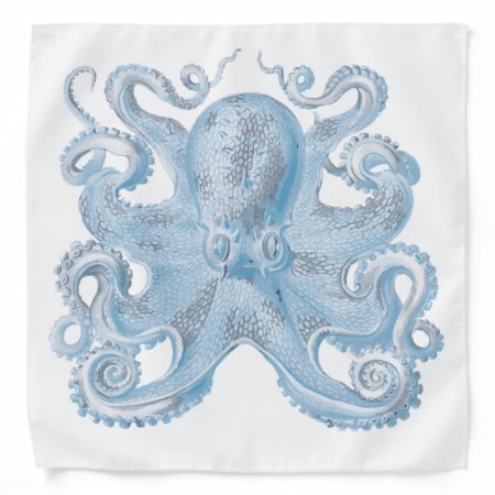 Blue Octopus Bandana