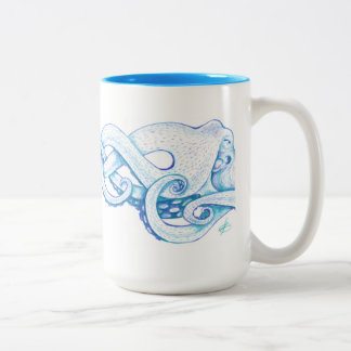 Blue Octopus Coffee Mug