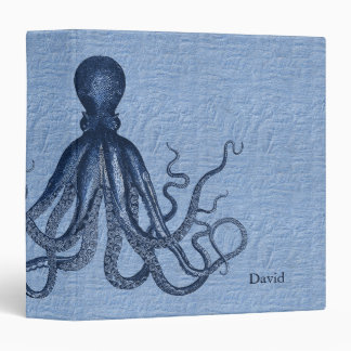 Blue Octopus Custom Binder