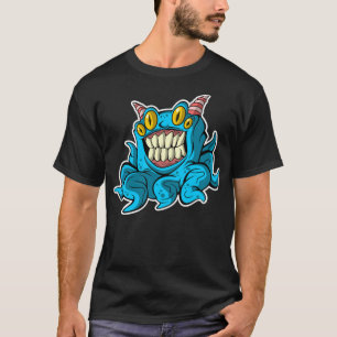 Blue octopus monster T-Shirt