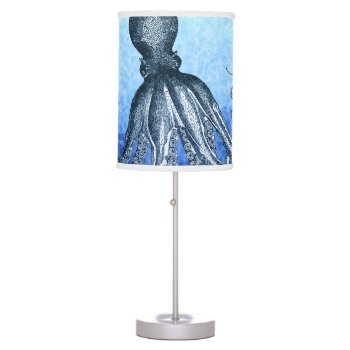 Blue Octopus Table Lamp by mariannegilliand at Zazzle